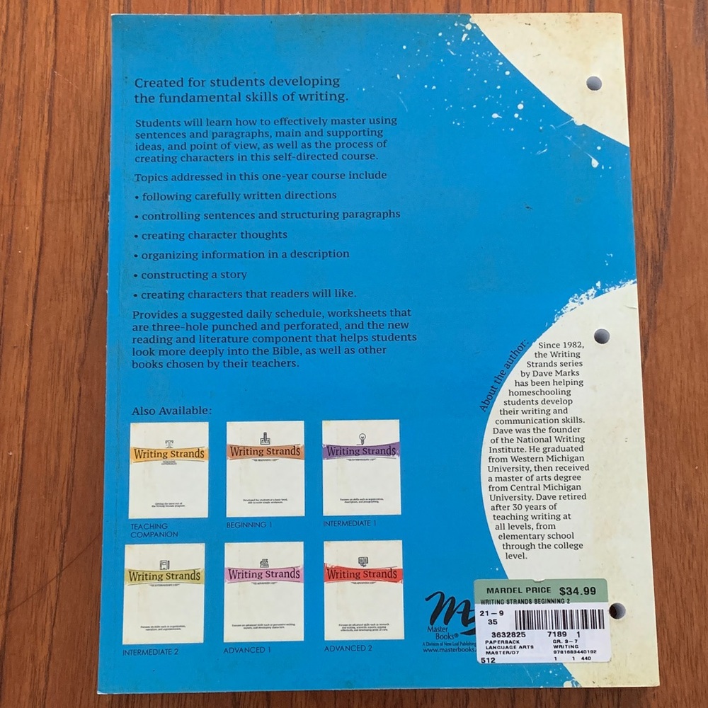 Writing Strands Beginning 1 & 2 Curriculum Set with Teaching Guide New - Picture 6 of 12